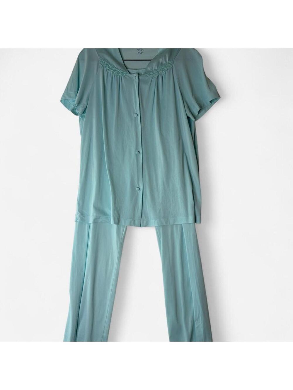 Vanity Fair Women's Blue and Green Pajama